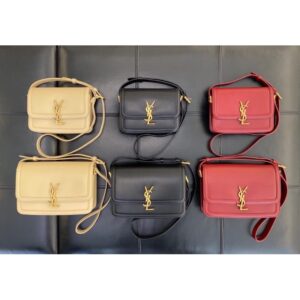 Solferino Medium Satchel in Box Saint Laurent